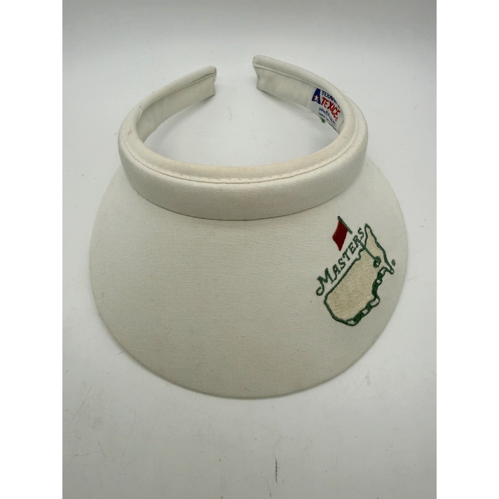 TEXACE Hat Visor One Size White Masters Golf Logo Sports Casual Wide Brim